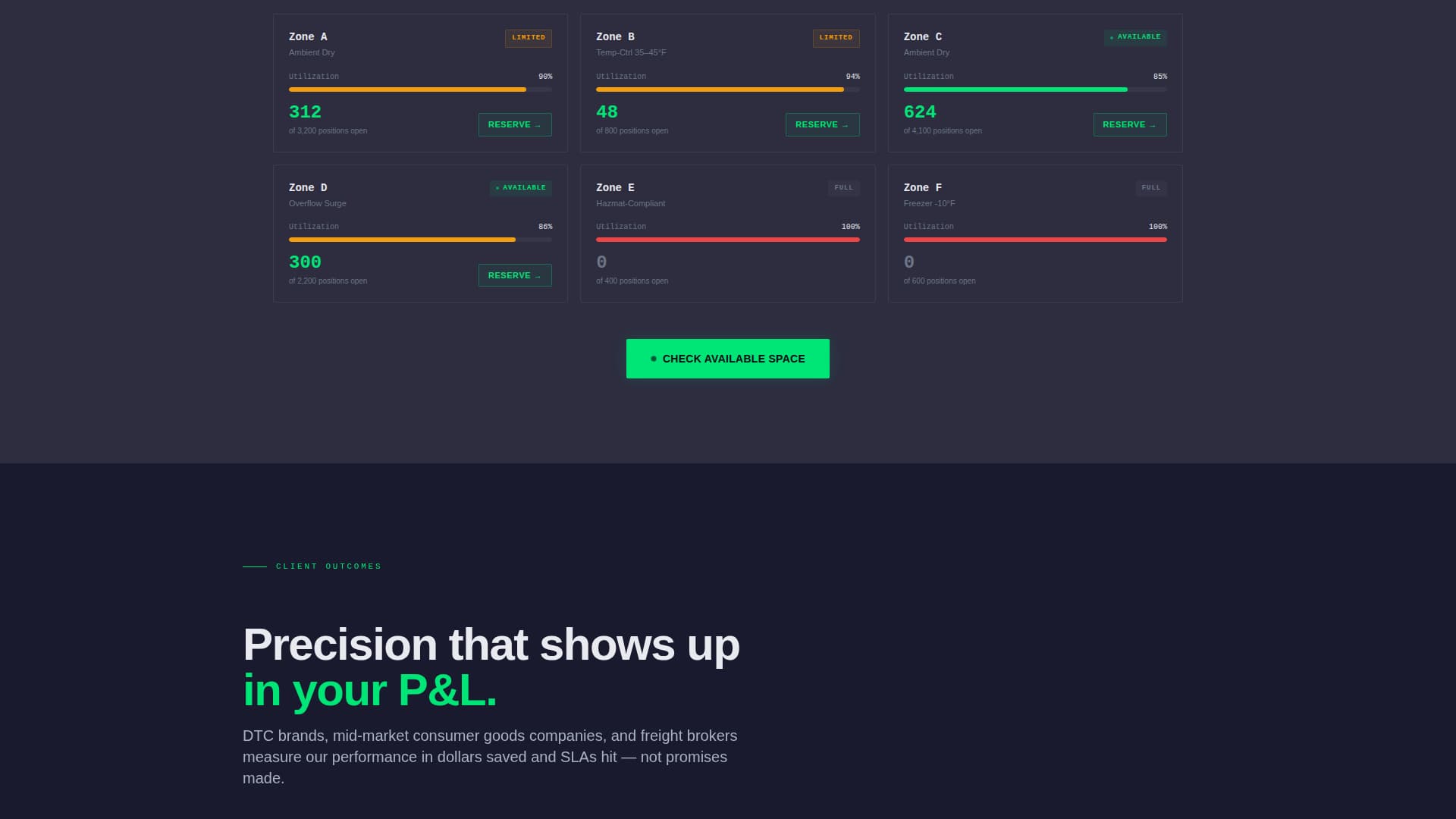 Stow - Highperformance Warehouse Landing Page Template