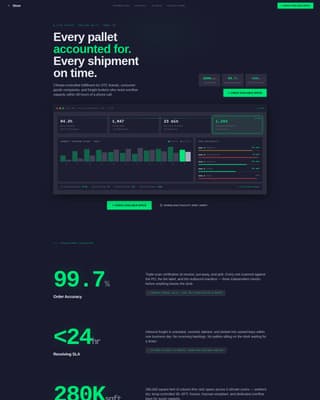 Stow - Highperformance Warehouse Landing Page Template