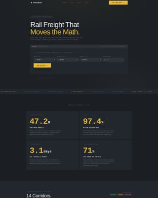 Railhead - Powerful Railfreight Landing Page Template