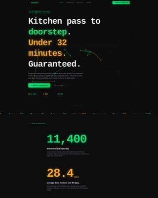Dispatch - Highperformance Restaurantdelivery Landing Page Template