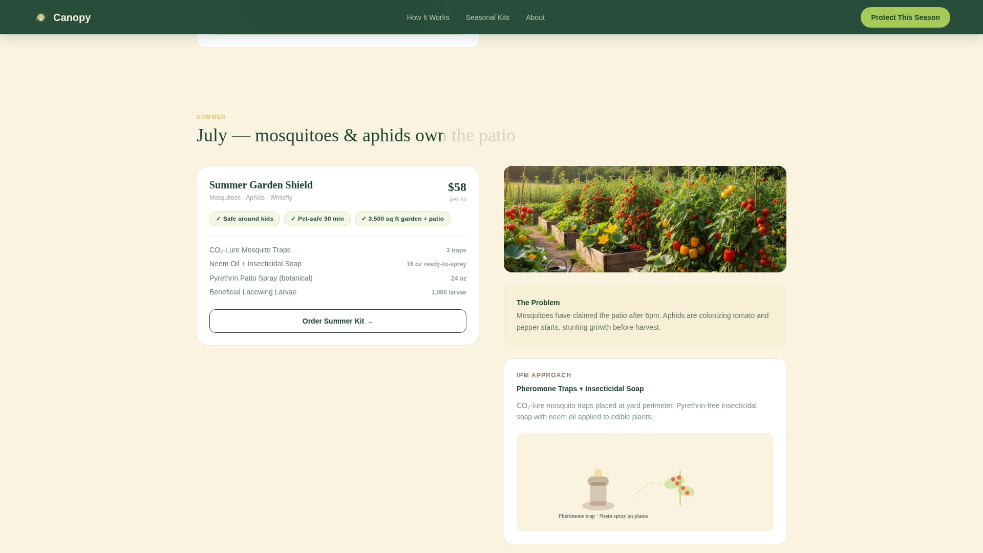 Canopy - Seasonal Pestmanagement Landing Page Template
