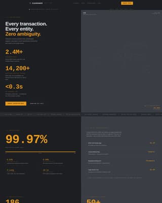 Clearance - Precision Compliance Landing Page Template