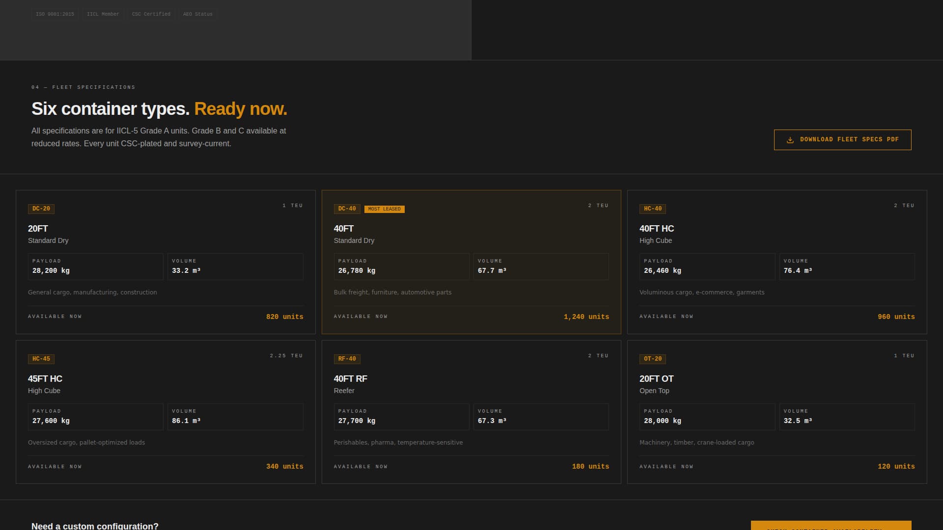 Berth - Industrial Containerleasing Landing Page Template