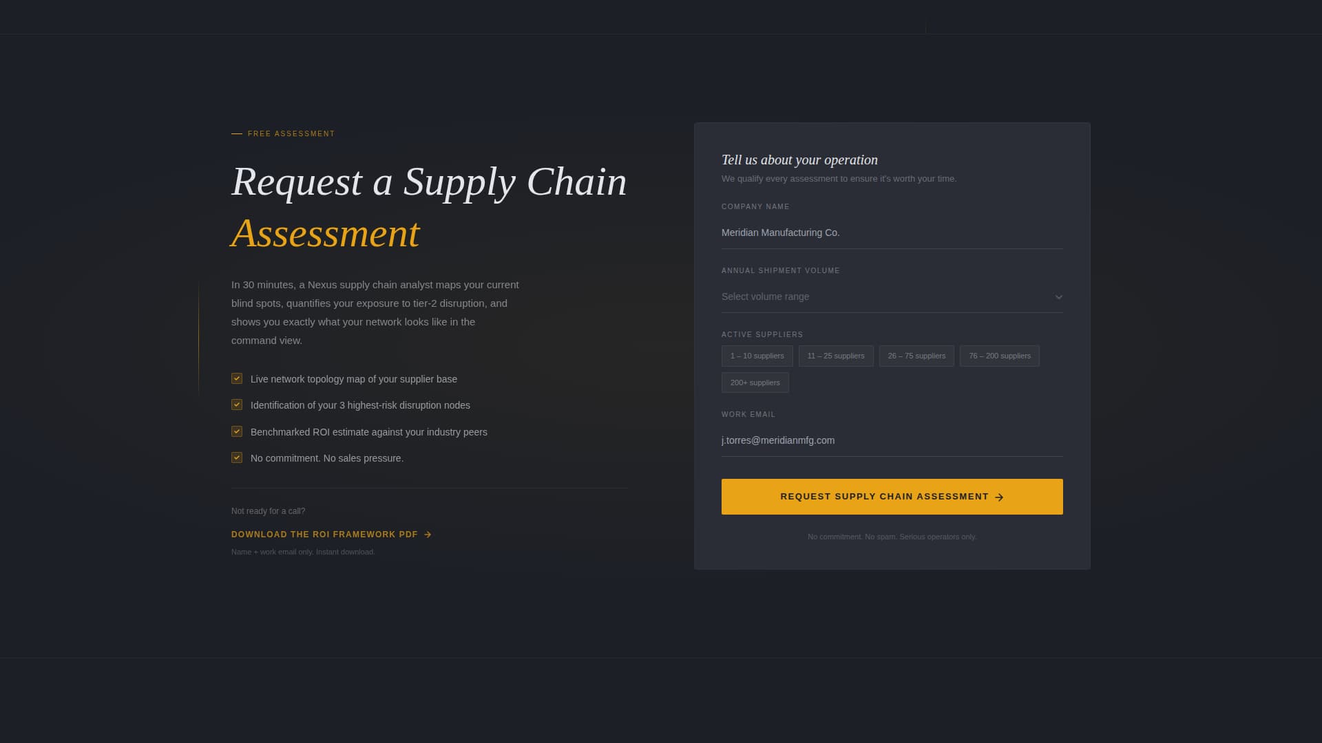 Nexus - Realtime Supplychain Landing Page Template