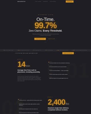 Dispatch - Precision Delivery Landing Page Template