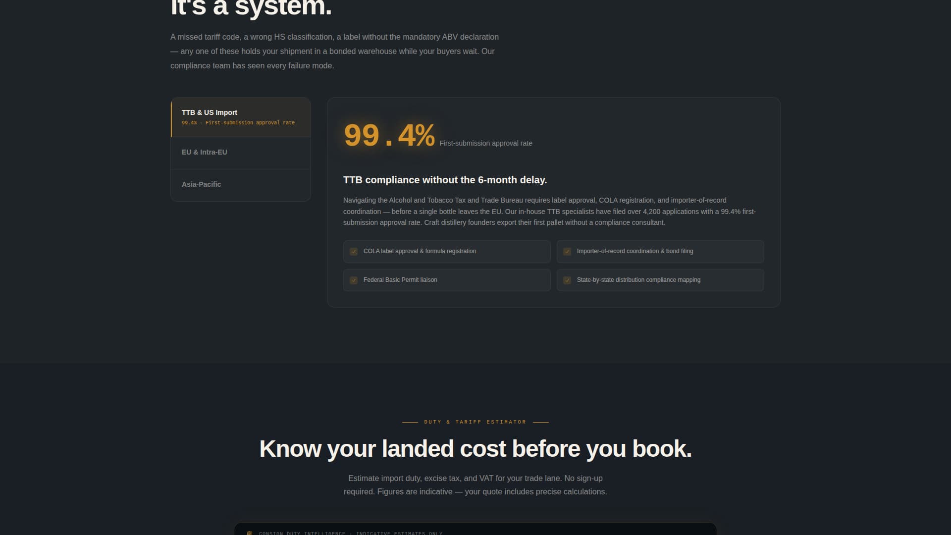Consign - Precision Freightforwarding Landing Page Template