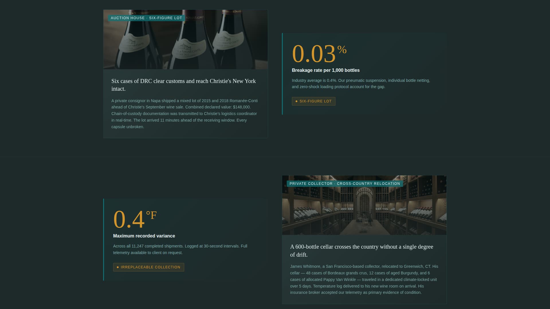 Cellar - Precision Winespirits Landing Page Template