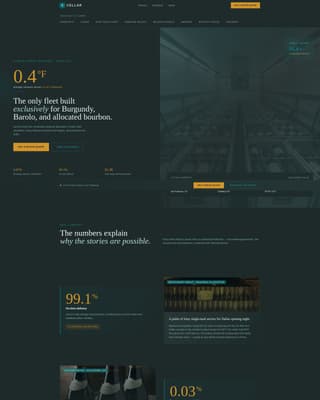 Cellar - Precision Winespirits Landing Page Template