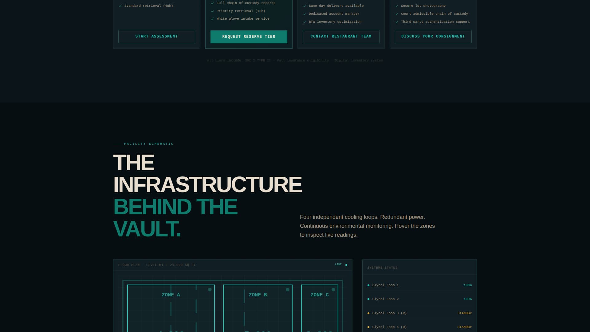 Cellar - Precision Winestorage Landing Page Template