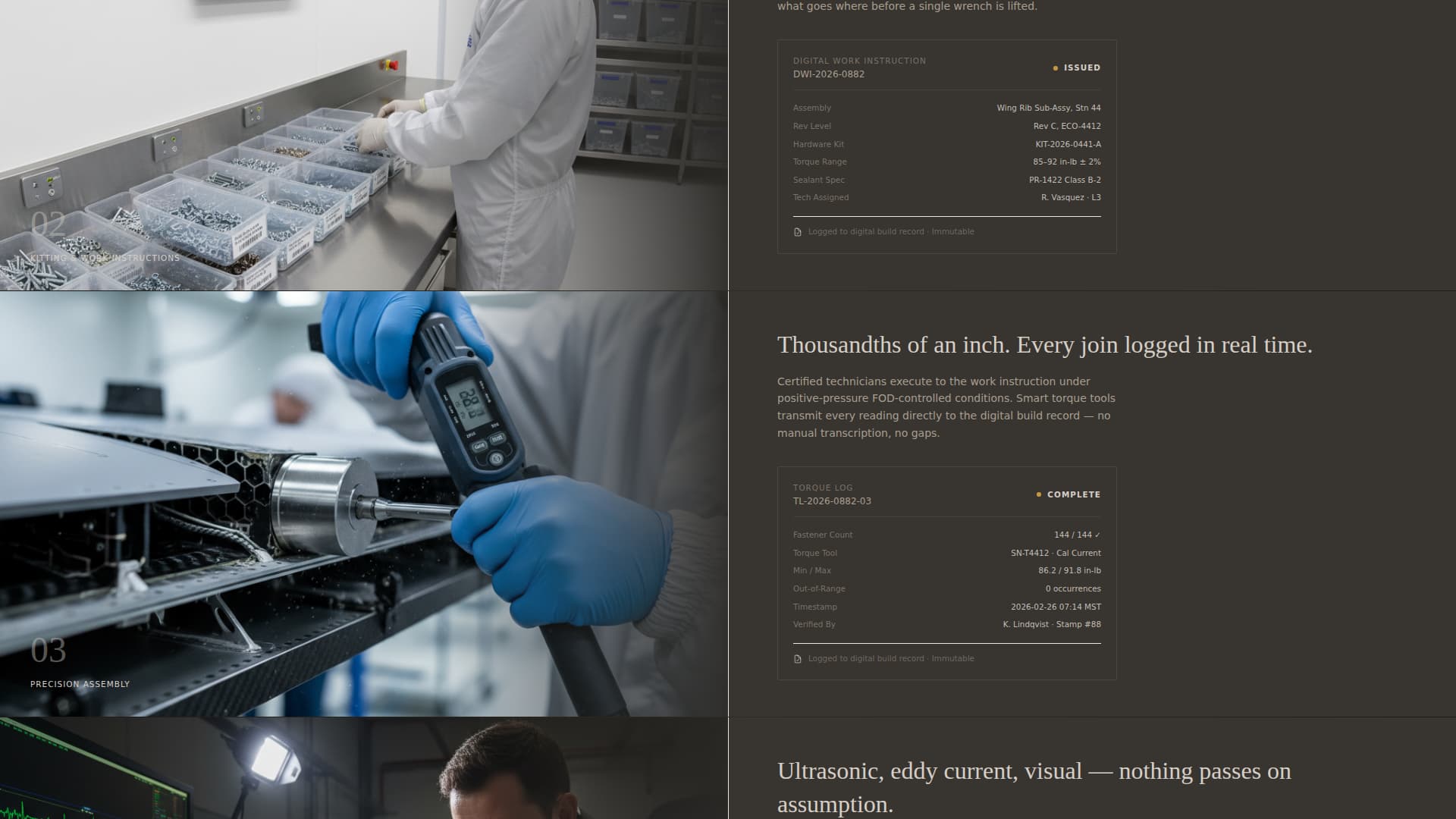 Torque - Precision Aerospace Landing Page Template