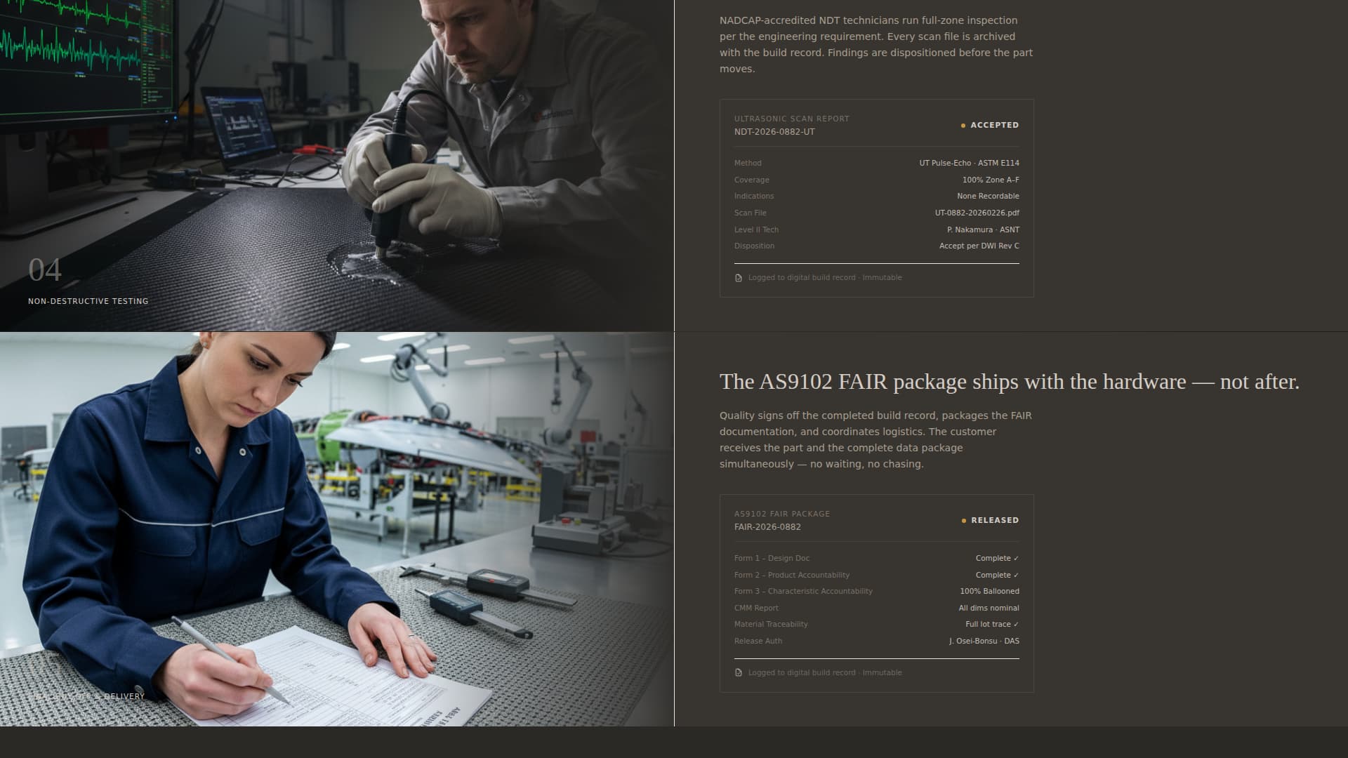 Torque - Precision Aerospace Landing Page Template