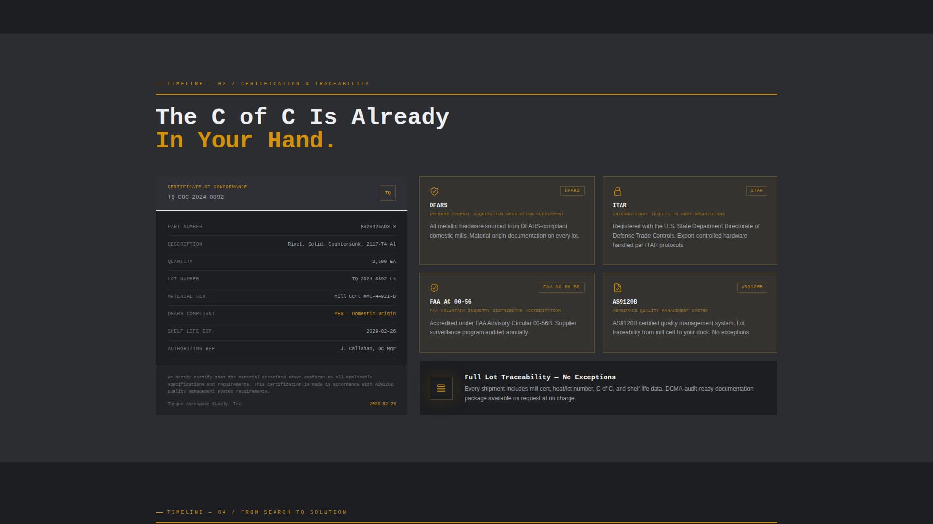 Torque - Precision Aerospacefastener Landing Page Template