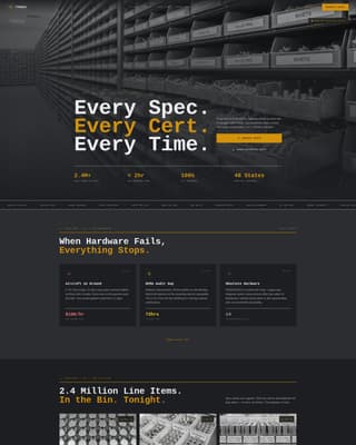 Torque - Precision Aerospacefastener Landing Page Template