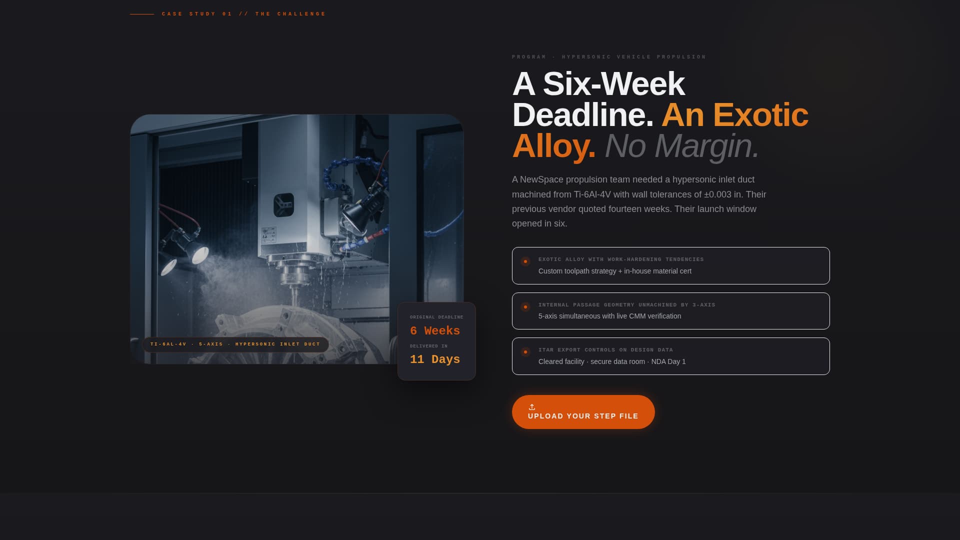 Forge - Precision Aerospace Landing Page Template