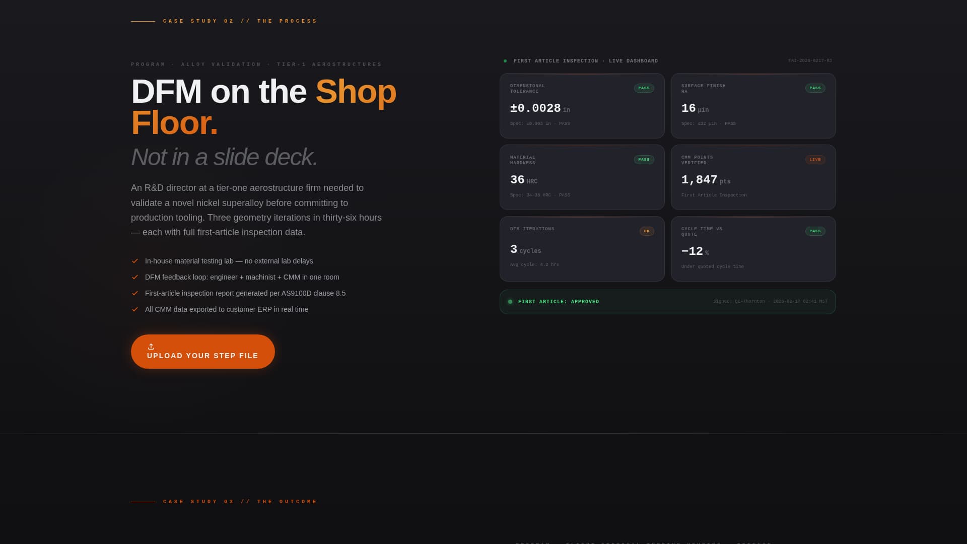 Forge - Precision Aerospace Landing Page Template