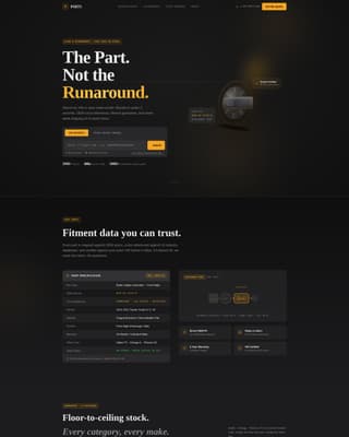 Partsource - Industrial Autoparts Landing Page Template