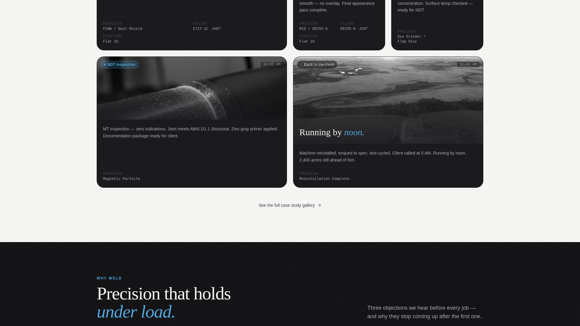 Weld - Precision Agricultural Landing Page Template