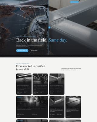 Weld - Precision Agricultural Landing Page Template