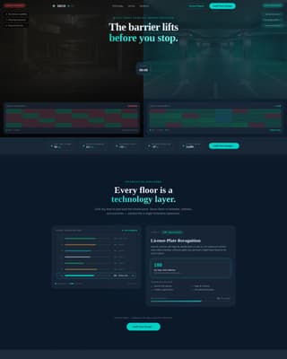 Deck - Intelligent Parking Landing Page Template