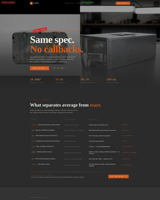 Craft — Expert Metal Fabrication Landing Page Template