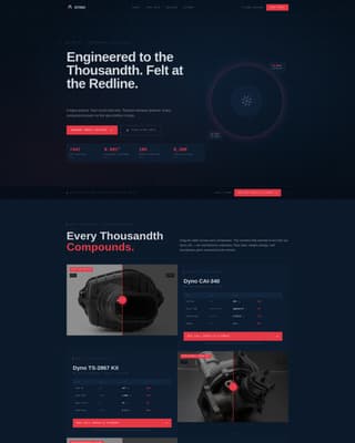 Dyno - Precision Automotive Landing Page Template