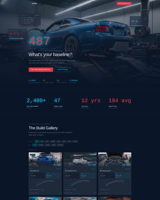 Dyno - High-Performance Tuning Landing Page Template