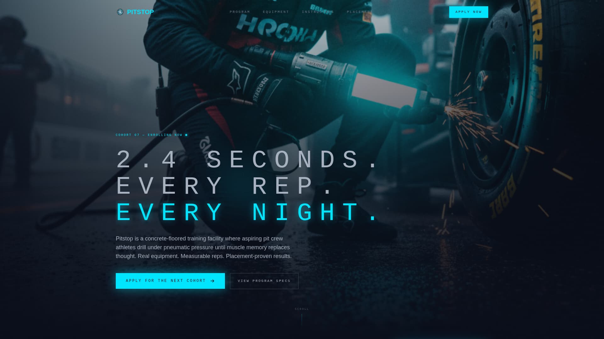 Pitstop - Precision Motorsport Landing Page Template