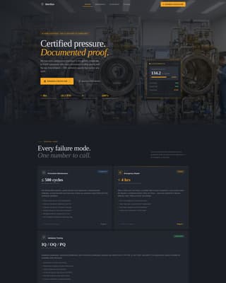 Sterilize - Precision Autoclave Landing Page Template