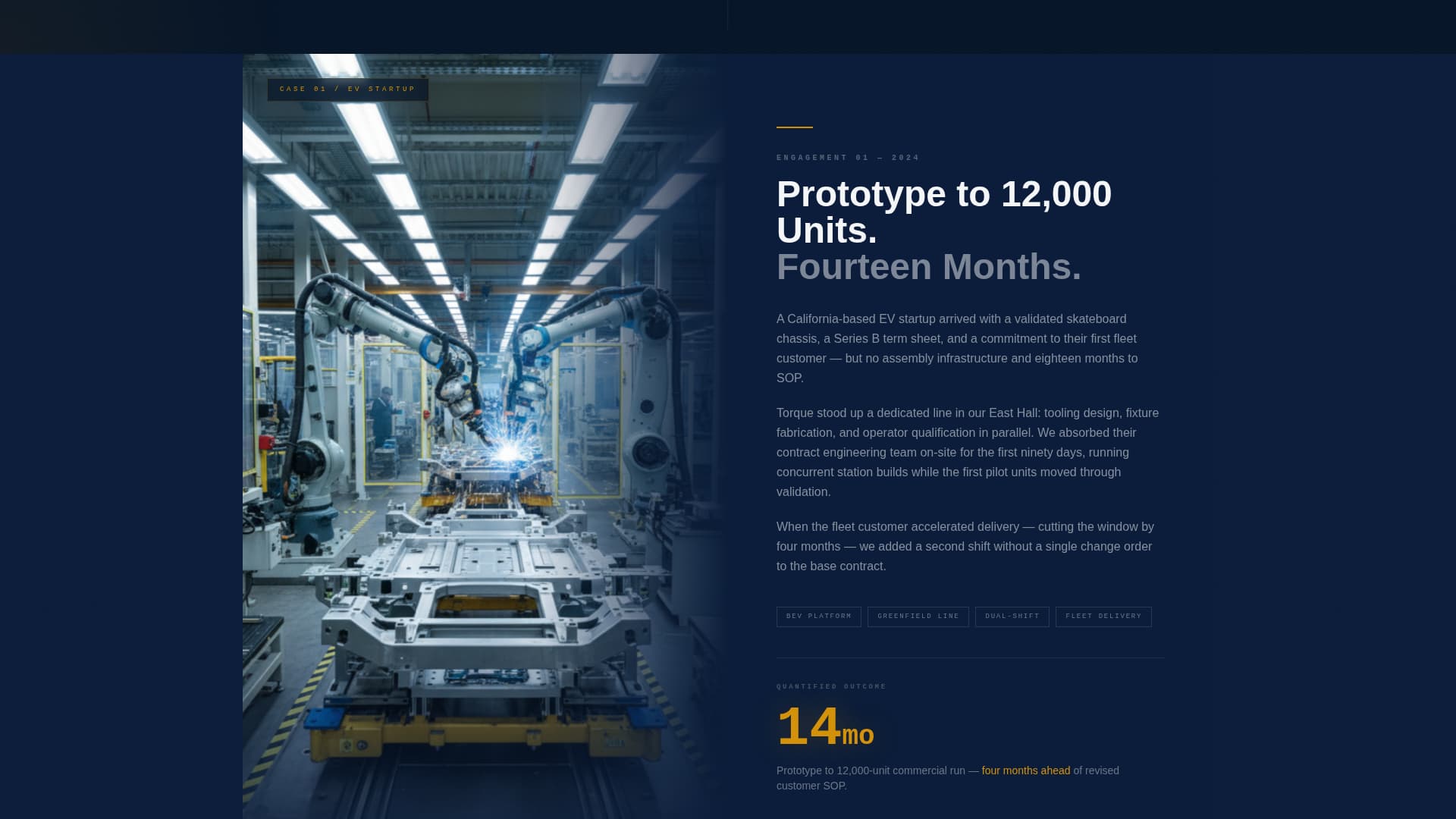 Torque - Precision Automotive Landing Page Template