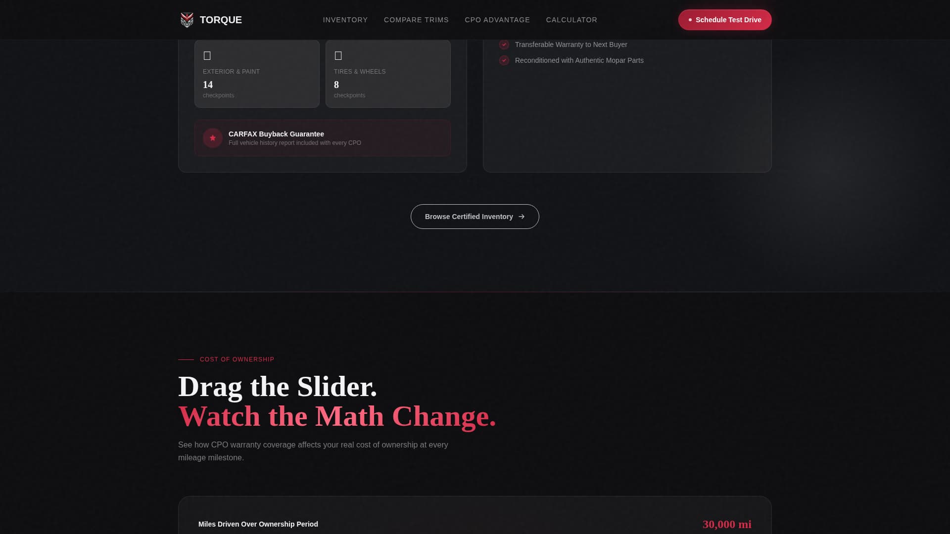 Torque - Powerful RAM Dealer Landing Page Template