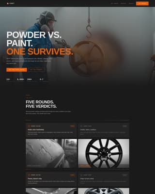 Coat - Industrial Automotive Landing Page Template