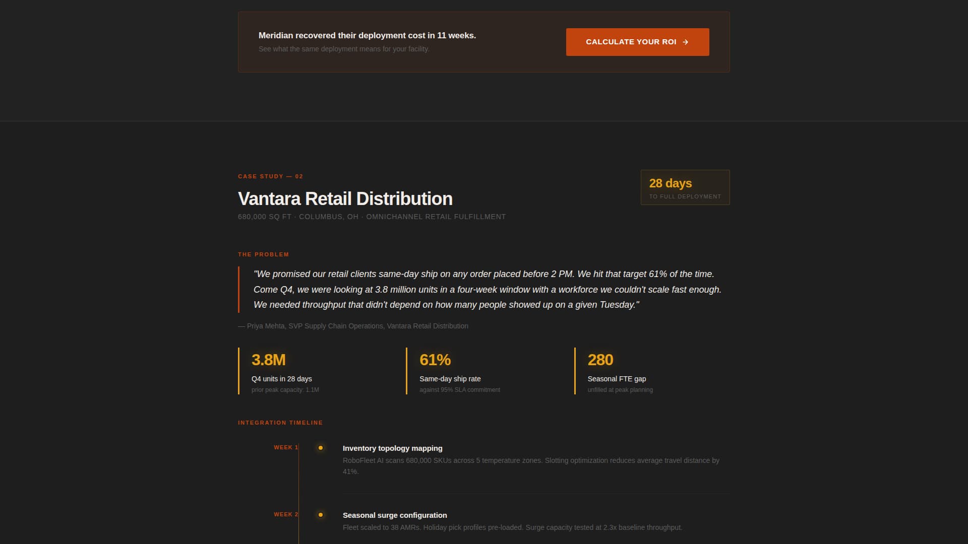 Robofleet - Precision Automation Landing Page Template