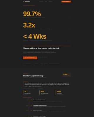 Robofleet - Precision Automation Landing Page Template