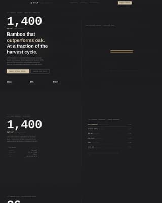 Culm - Industrial Bamboo Landing Page Template