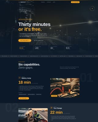 Dispatch - Reliable Roadside Landing Page Template