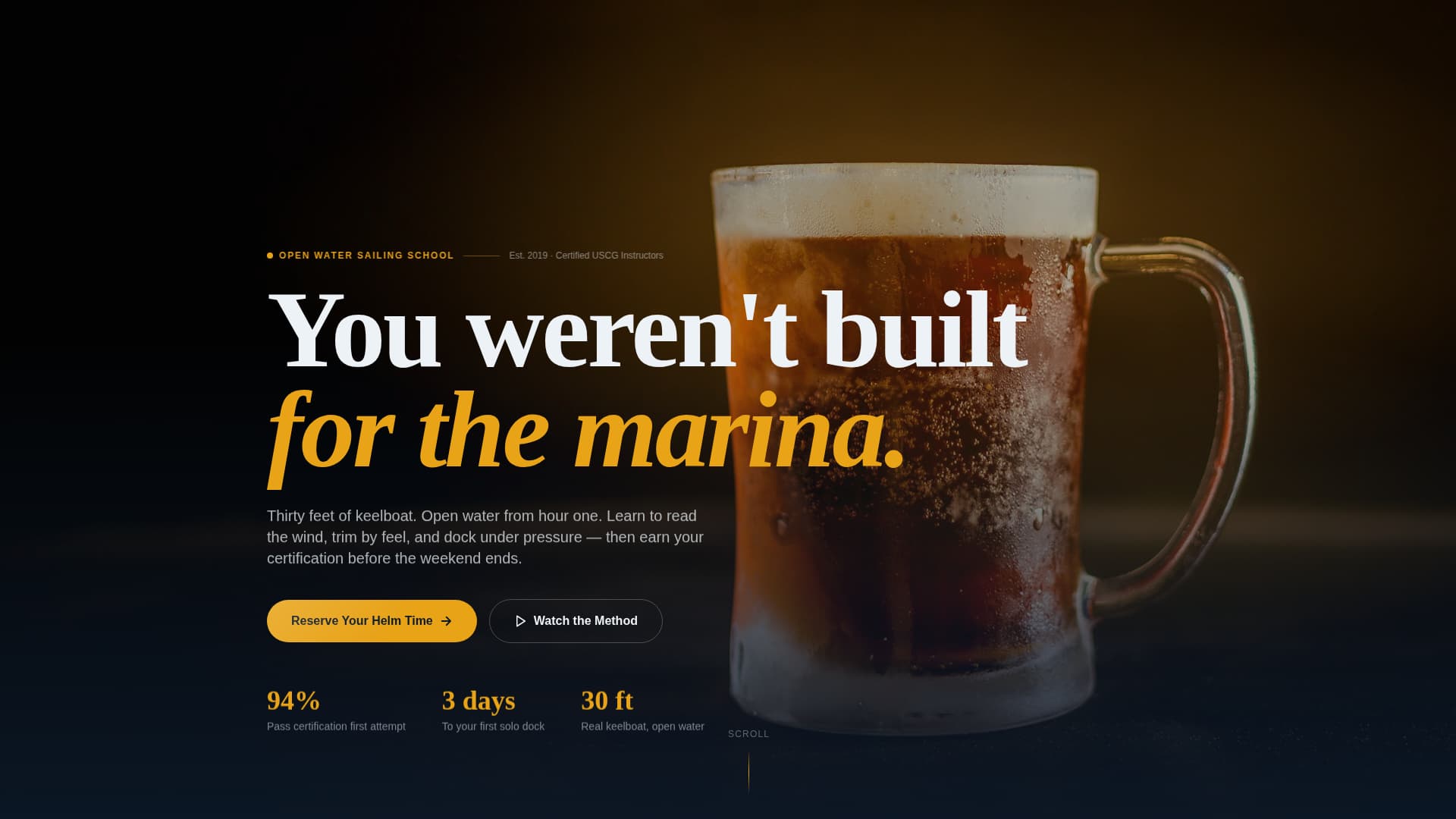 Tack - Dynamic Sailing School Landing Page Template