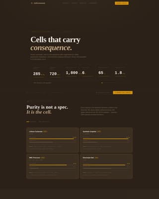 Cellcommand - Precision Batterycell Landing Page Template
