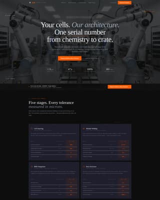 Cell - Precision Batterypack Landing Page Template