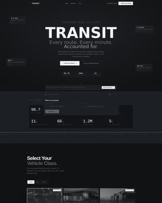 Public Transit & Infrastructure Booking Website Template
