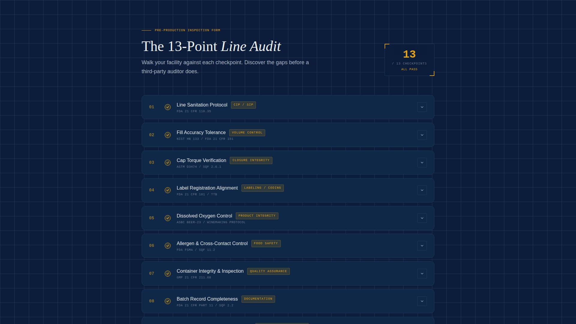 Bottleline - Precision Bottling Landing Page Template