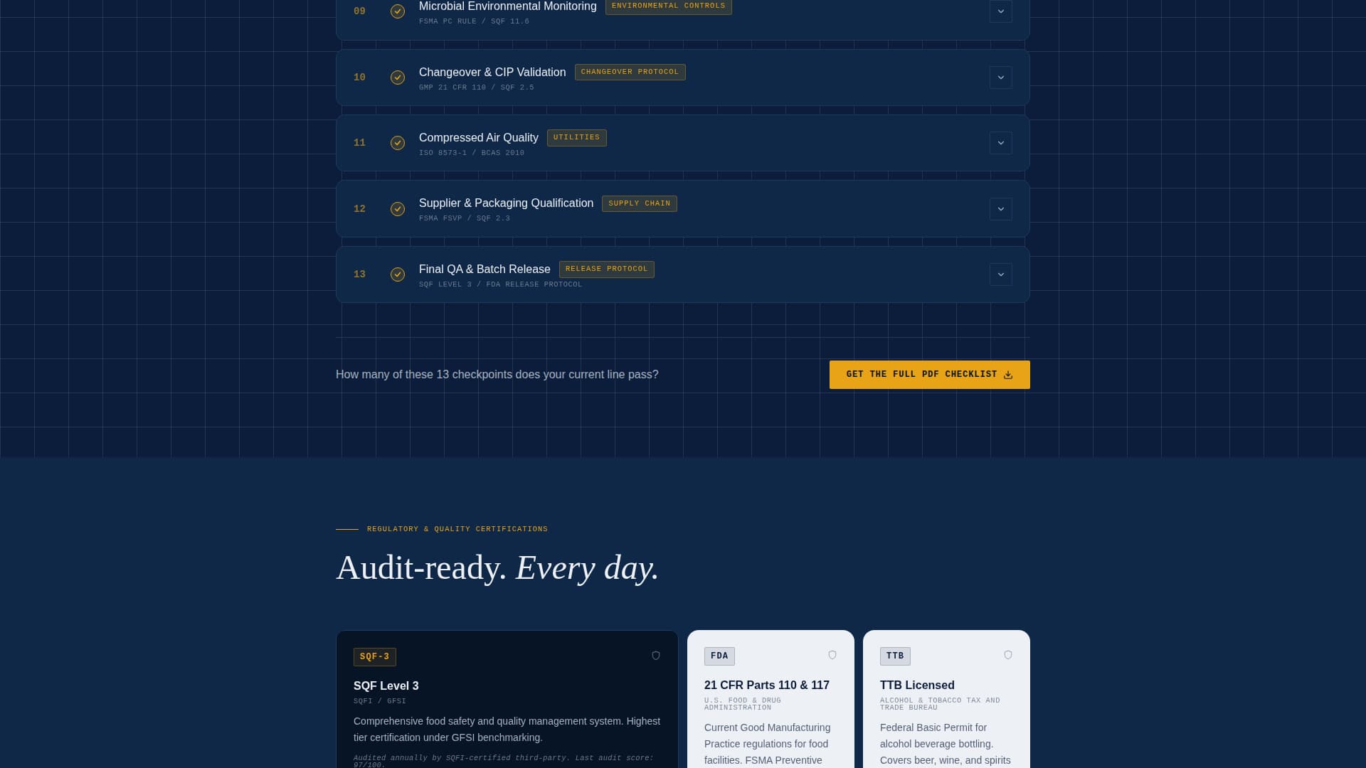 Bottleline - Precision Bottling Landing Page Template