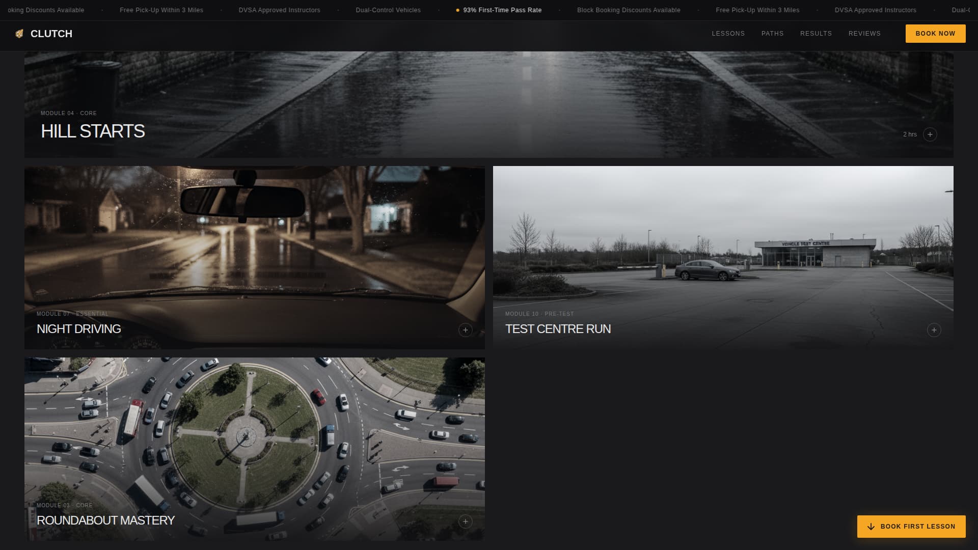 Clutch - Industrial Driving School Landing Page Template