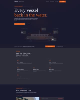 Drydock - Proven Marina Landing Page Template