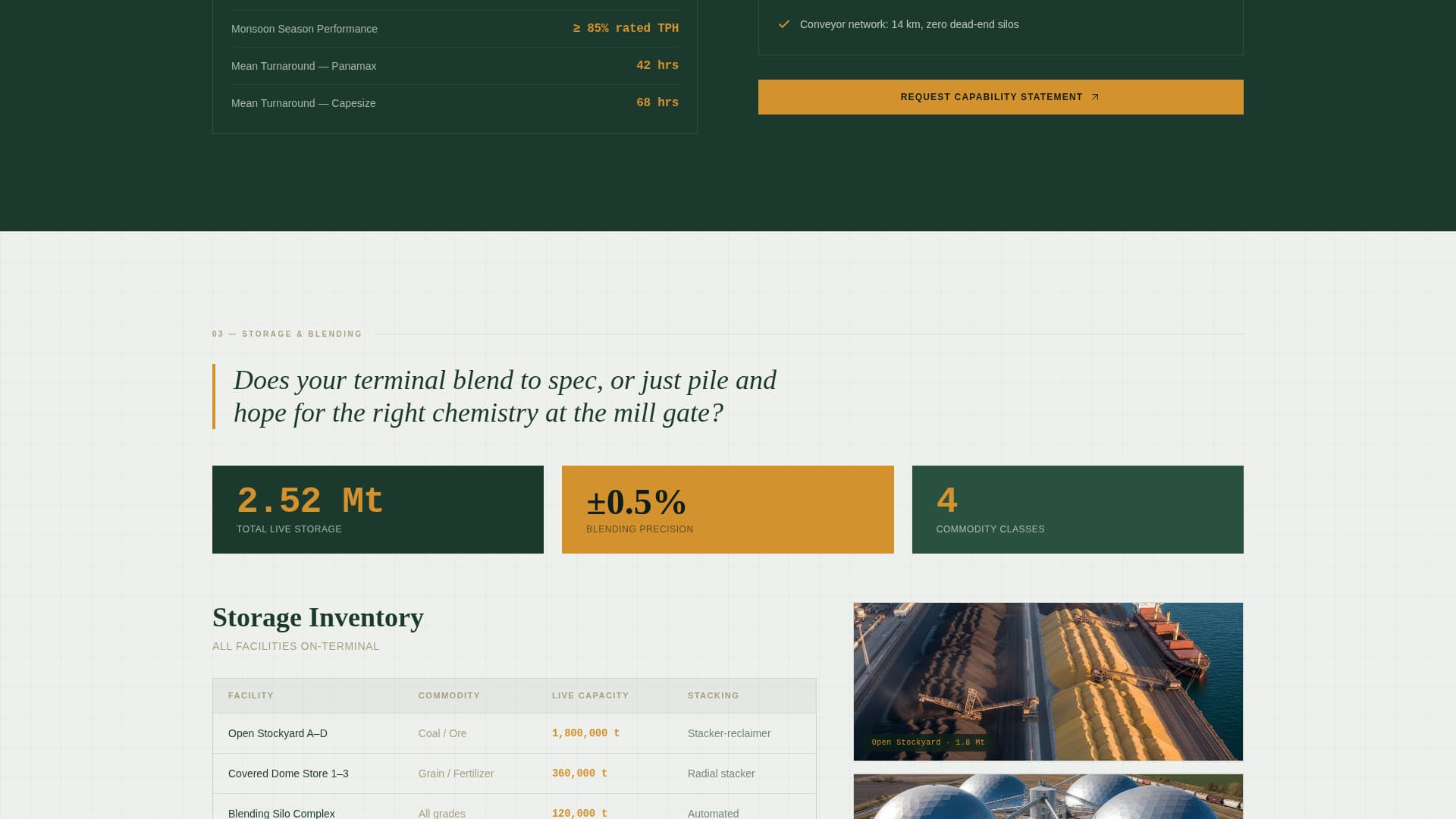 Berth - Highperformance Bulkcargo Landing Page Template