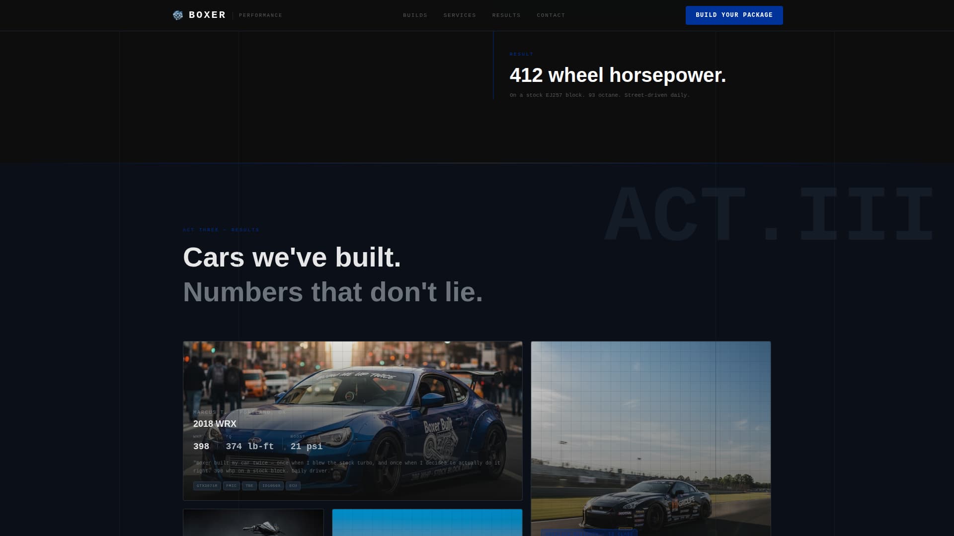 Car Dealership Pricing Website Template