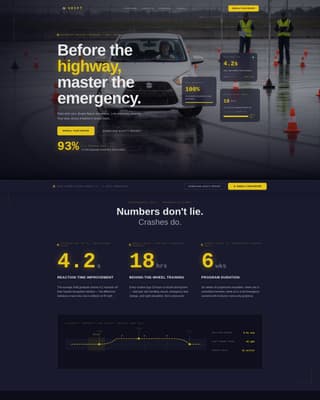 Shift - Precision Teen Driver Landing Page Template