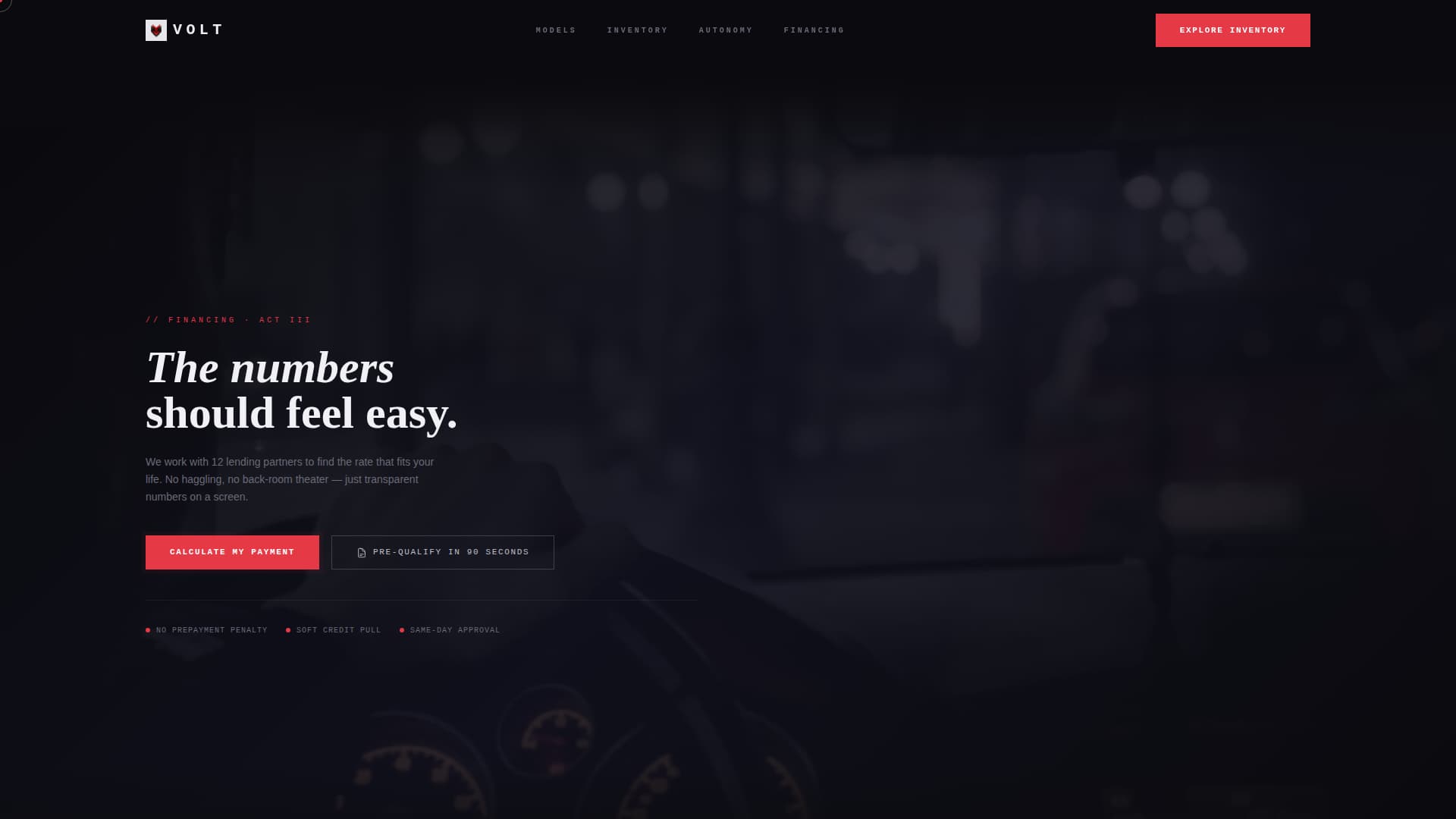 Car Dealership Specialist Professional Website Template