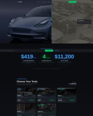 Car Dealership Portfolio Website Template
