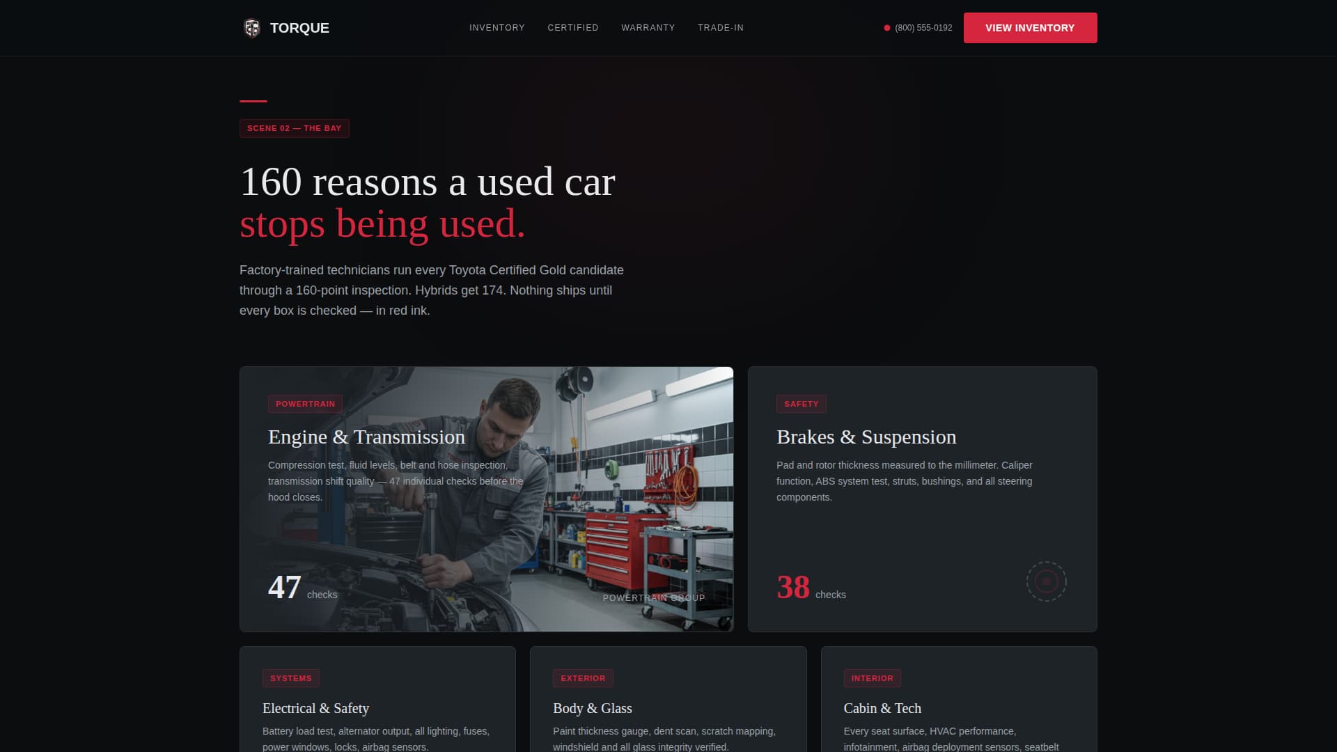 Torque - Certified Toyota Landing Page Template
