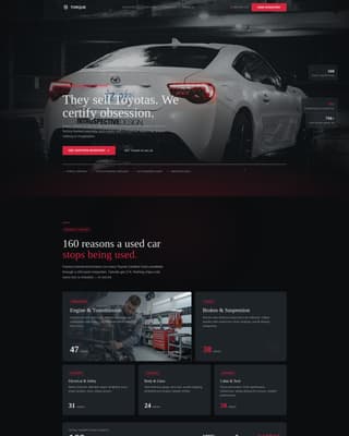 Torque - Certified Toyota Landing Page Template
